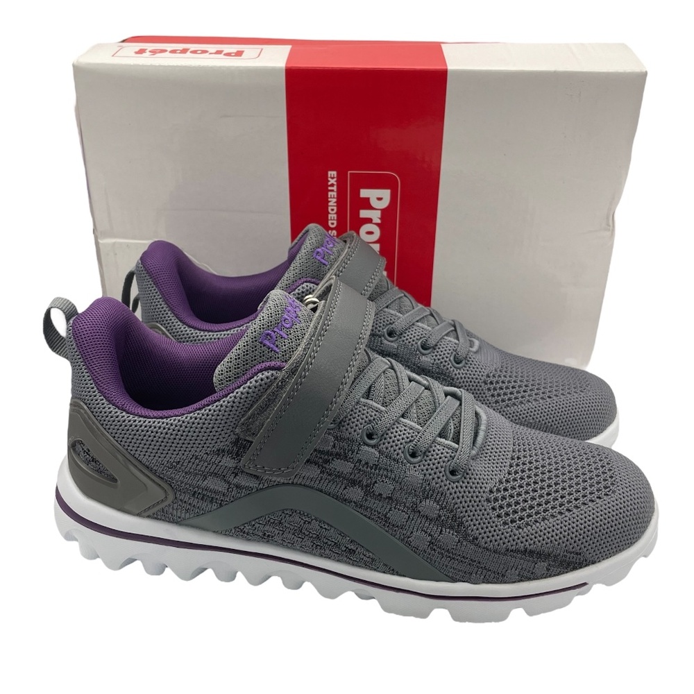 PROPET Axial mesh orthotic lightweight comfy gray sneakers women’s Size 8 1/2 - Picture 3 of 15